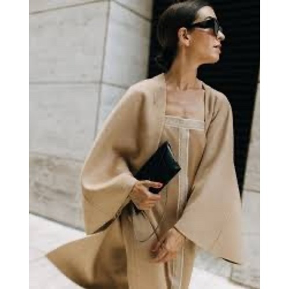 Antonio Melani x Elizabeth Damrich Bronze Satin Greek Key Midi Dress Size 12 NEW
